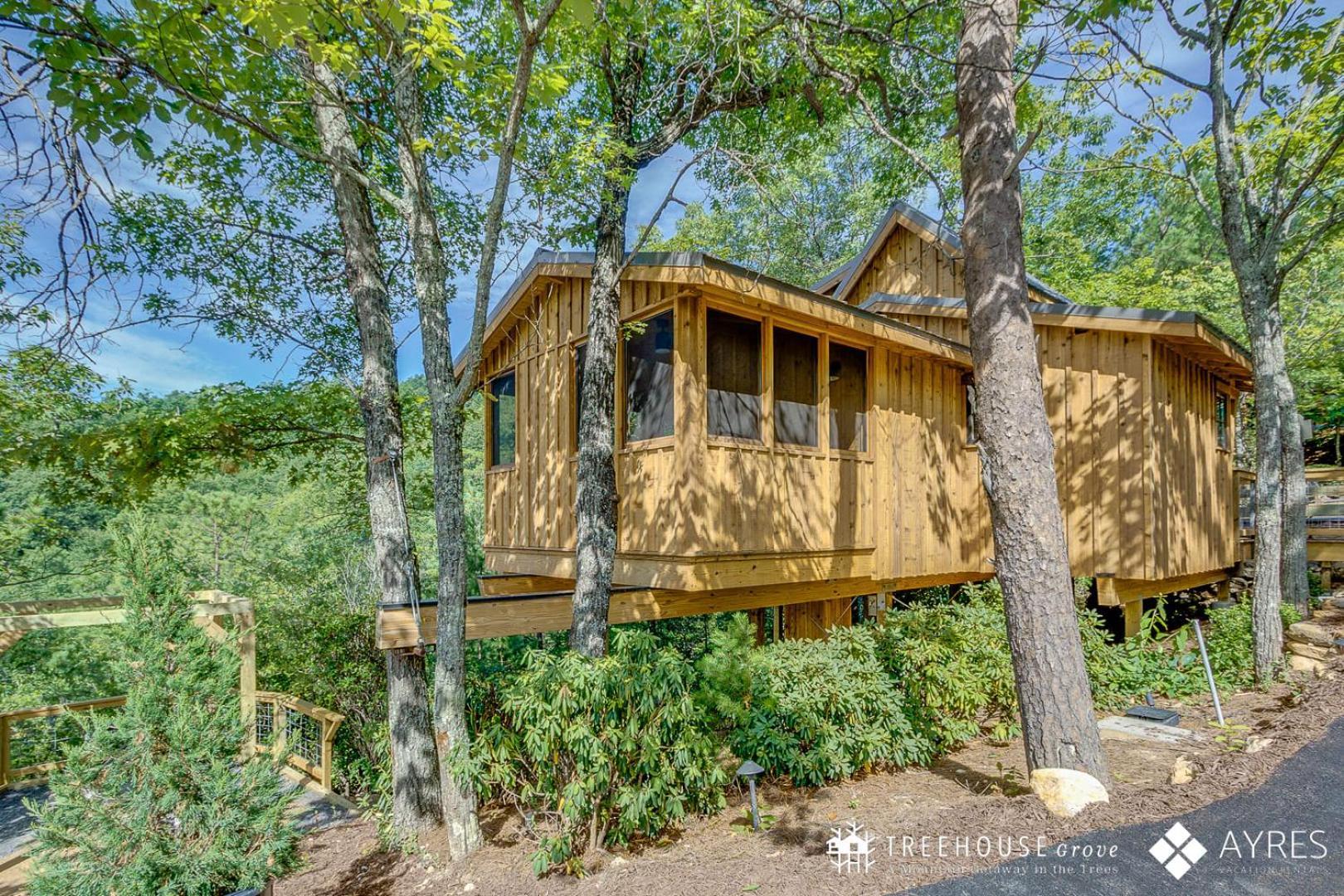 The Blackjack Oak In Treehouse Grove At Norton Creek Gatlinburg Dış mekan fotoğraf