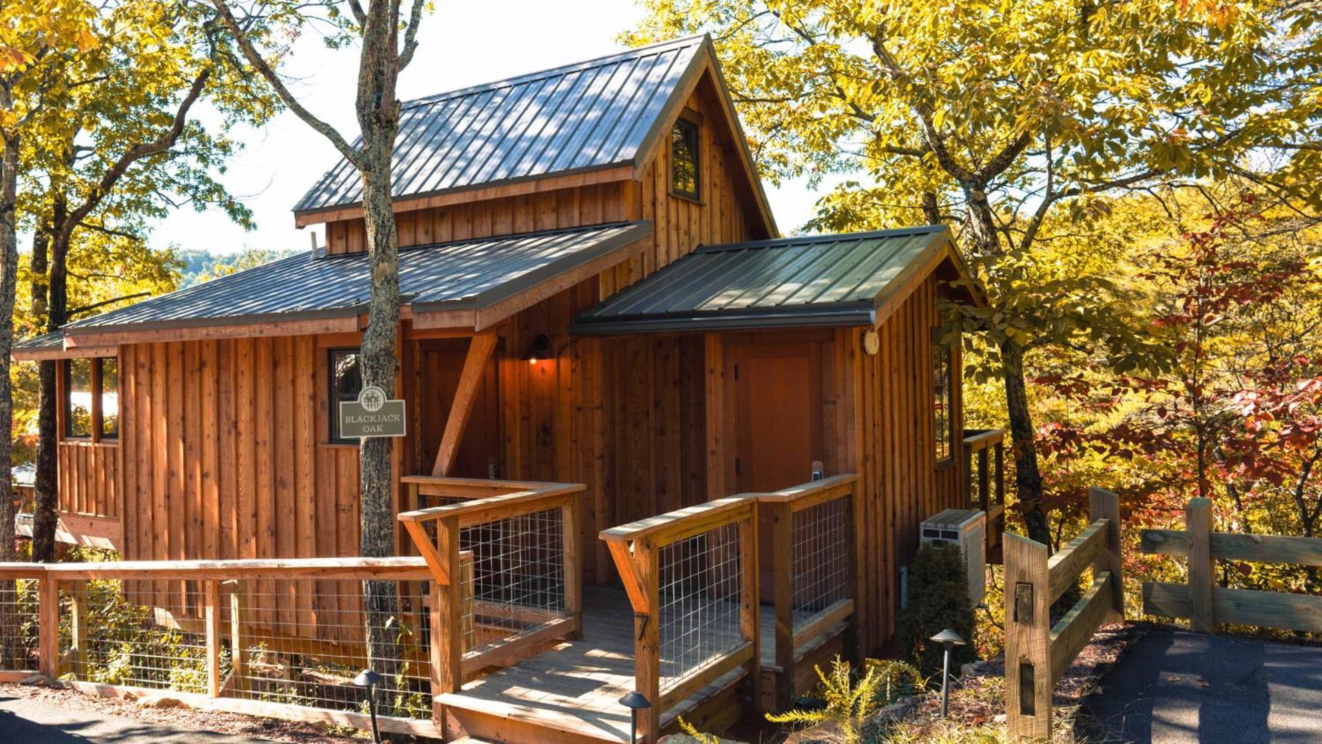 The Blackjack Oak In Treehouse Grove At Norton Creek Gatlinburg Dış mekan fotoğraf